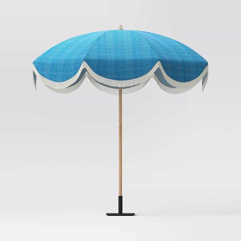 Best Patio Umbrellas Option Target Opalhouse Round Fringe Patio Umbrella