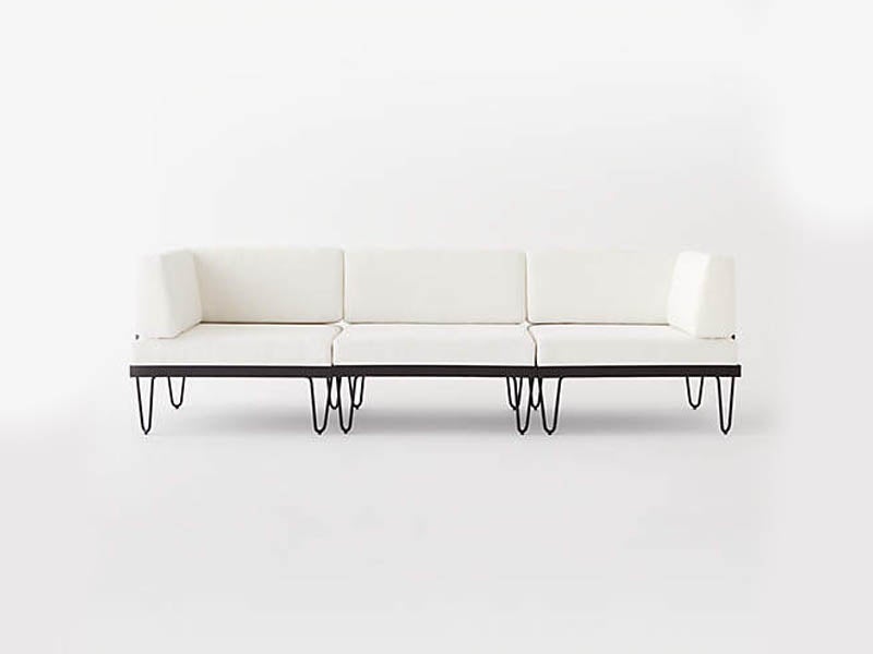 The Best Outdoor Sectional Furniture Option CB2 Rossi 3-Piece Sectional Sofa With Metal Frame
