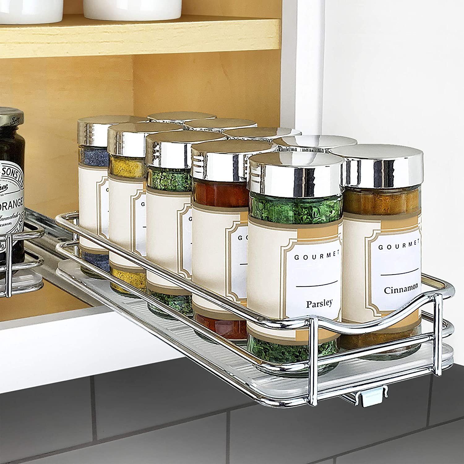 This $20 Kitchen Cabinet Organizer Maximizes Every Inch of a Small Space