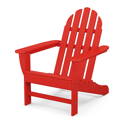 Red Adirondack Chair Classic Style in Red