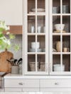 glass upper cabinets
