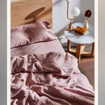 Best sheet sets - pink linen bedding