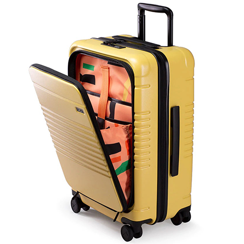 Yellow Pocket Suitcase Arlo Skye and Dusen Dusen