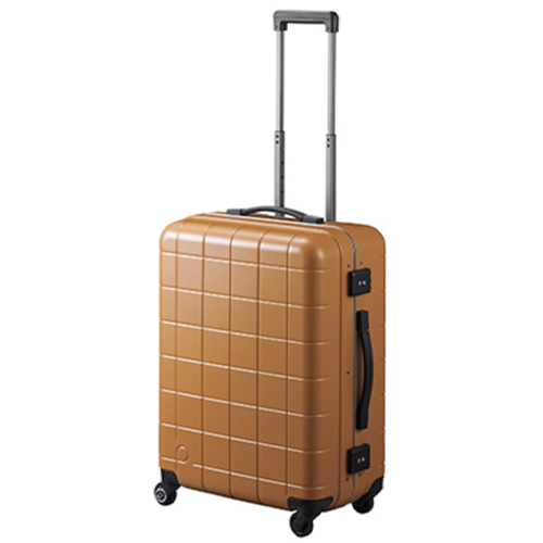 Amber Checker Frame Suitcase by Proteca
