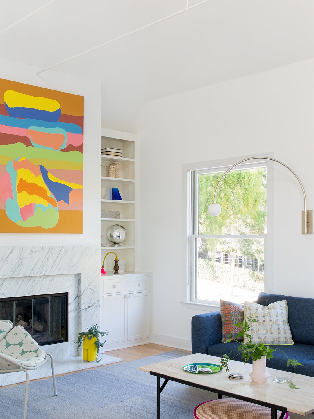colorful living room art