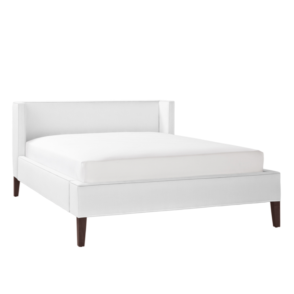 White Fabric Bed