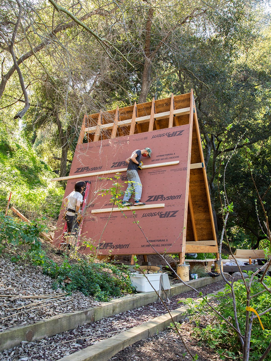I Built My Serene Backyard Office From an A-Frame Kit I Bought Online