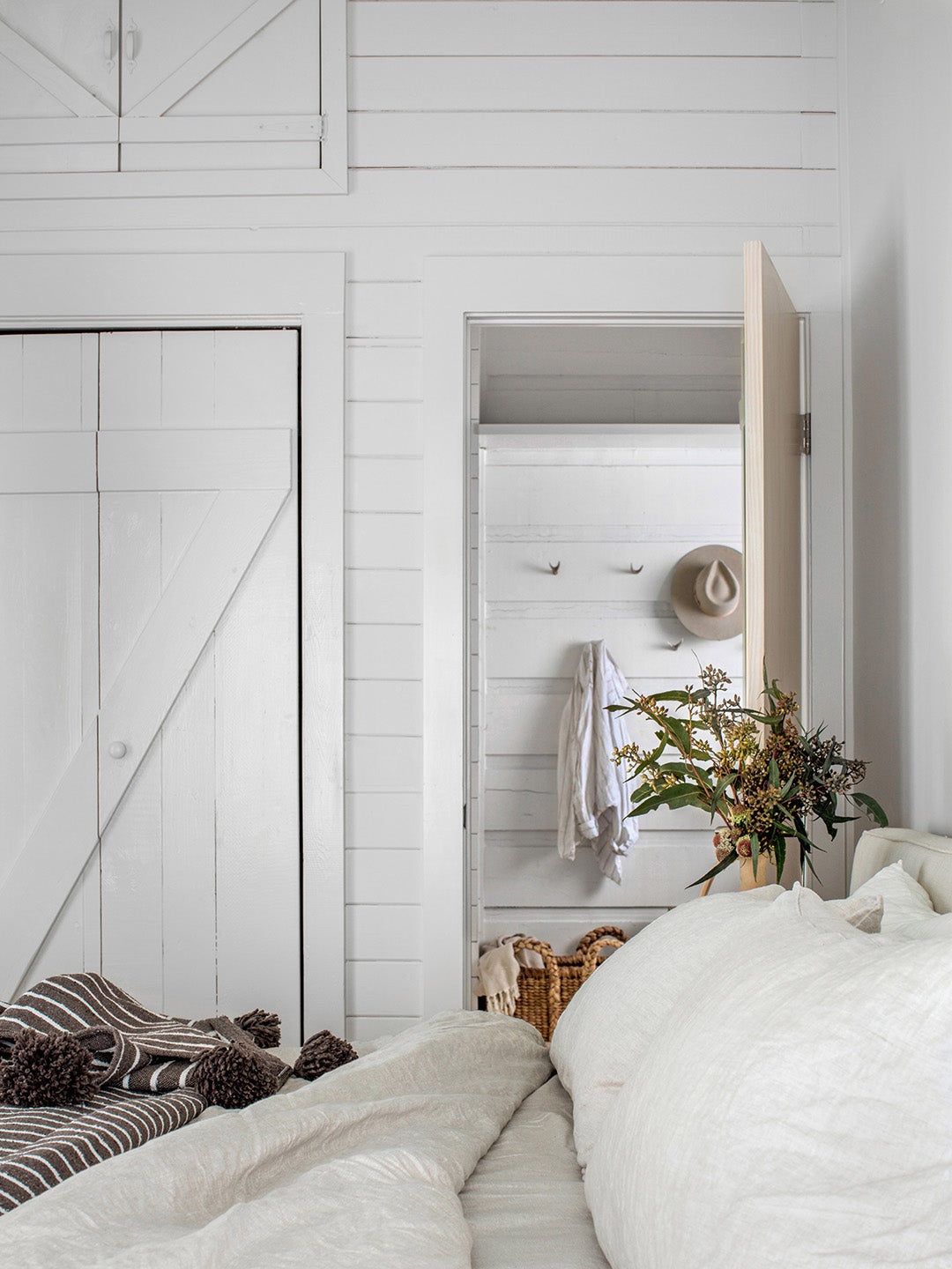 white cottage bedroom