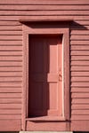 pink house facade