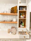 countertop cabinet with spice drawer