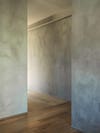 textured gray hallway