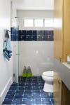 blue baththroom tile