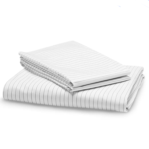 Striped Percale Sheets from Riley Home