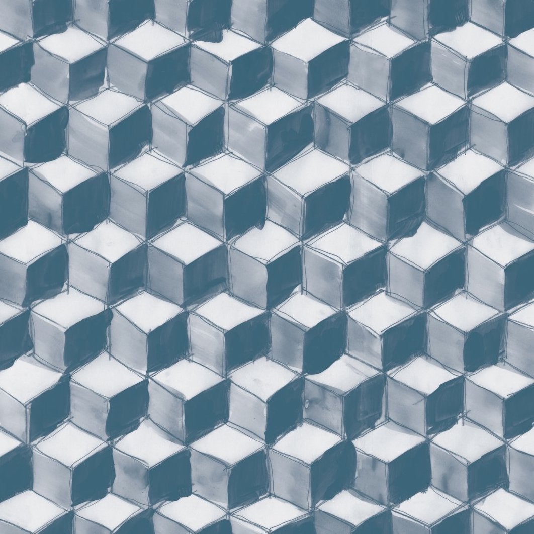Block Blue Wallpaper
