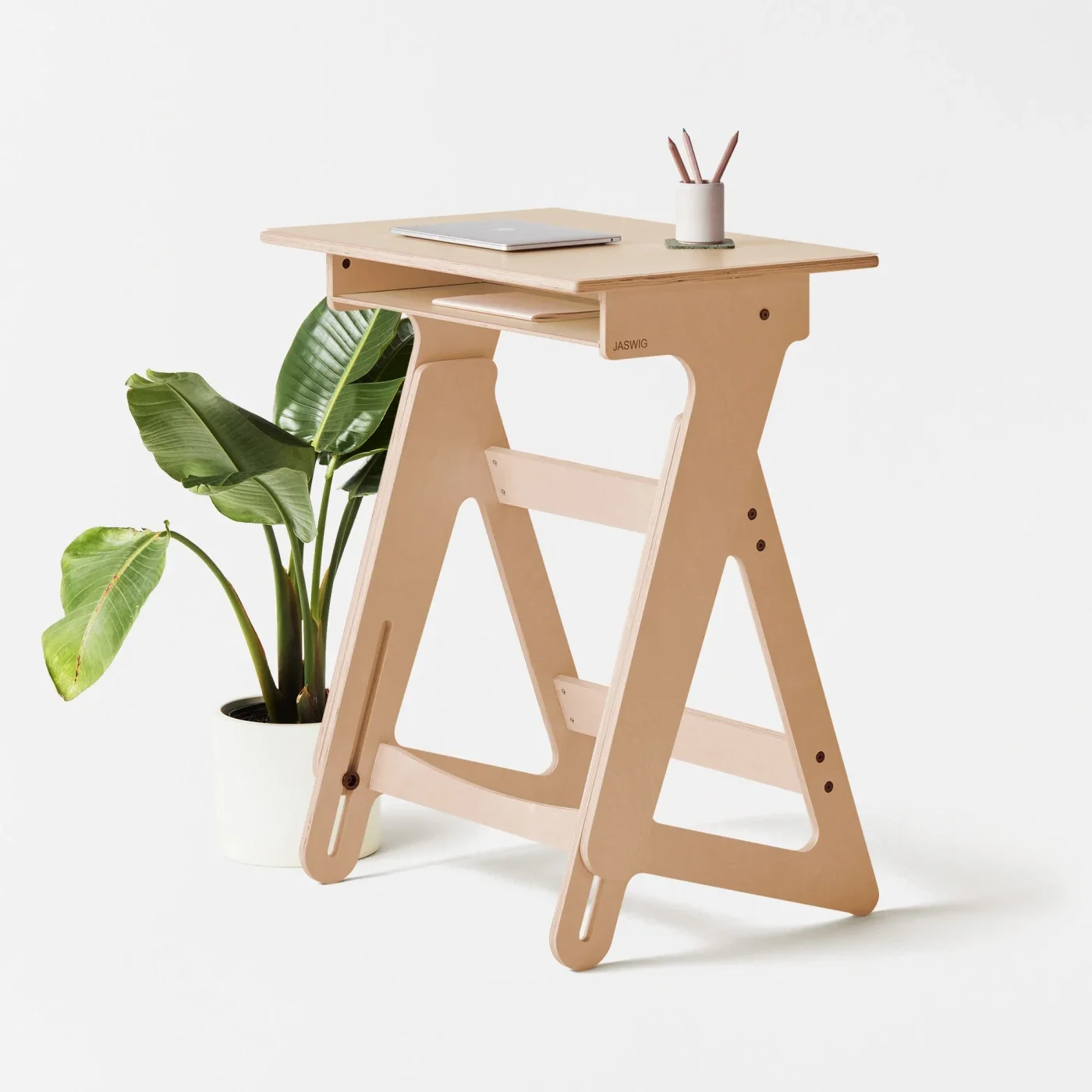 wooden folding standing desk