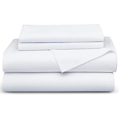 White stack of cooling sheets