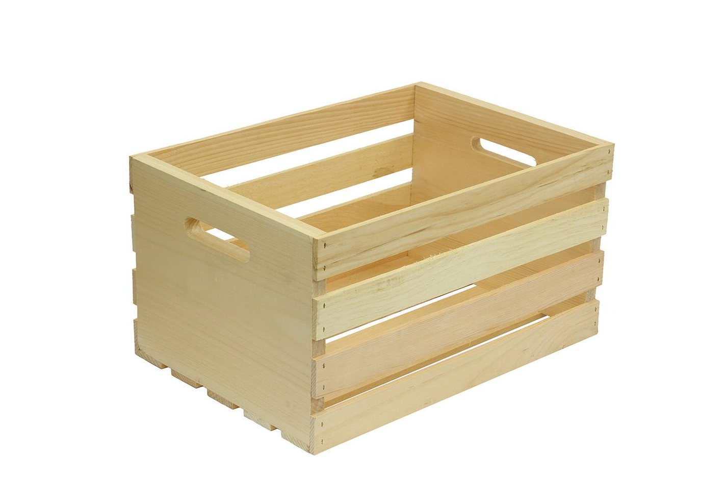 wooden storage crate