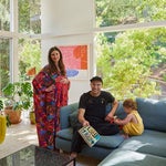 Family picture in their Pasadena home