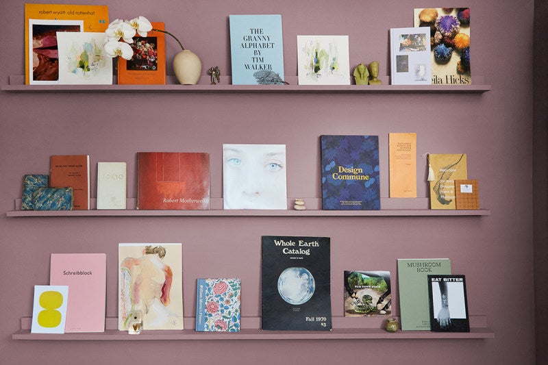 Book Shelf in Sulking Pink Megan West Office