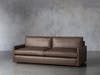 deep brown leather sofa