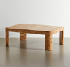 burl wood coffee table