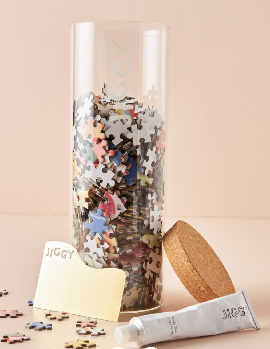 The Best Puzzle Option: Jiggy for Anthropologie Puzzle and Glue Set