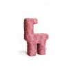 hot pink fuzzy sculpture