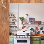 kitchen photo on wood background