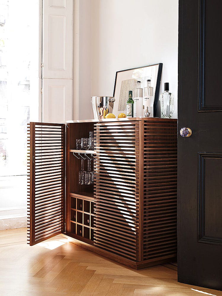 The Bar Cart’s Chicer, Clutter-Free Sibling Is About to Take Over