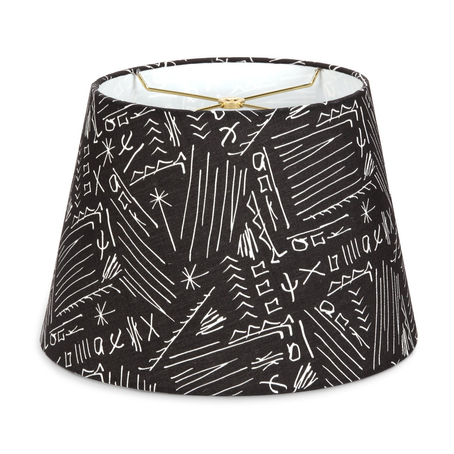 Black and white lampshade