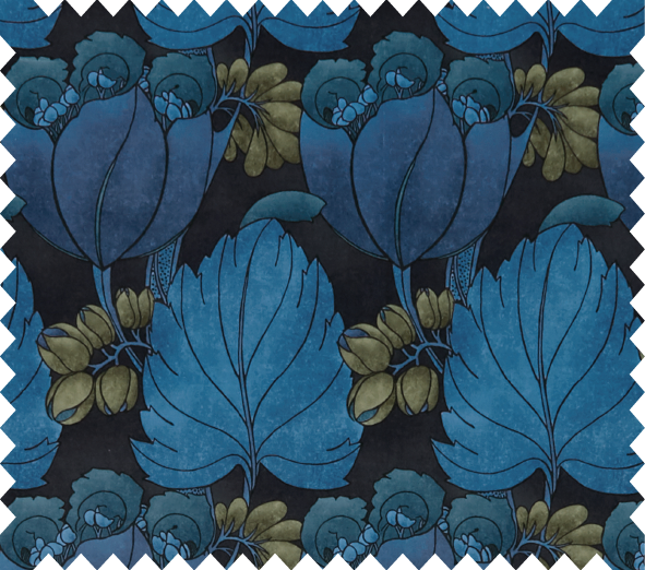 blue tulip fabric