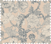 cream and navy floral fabric