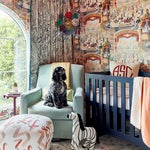 Carnival Nursery with Rocking Chair and Painted Ceiling