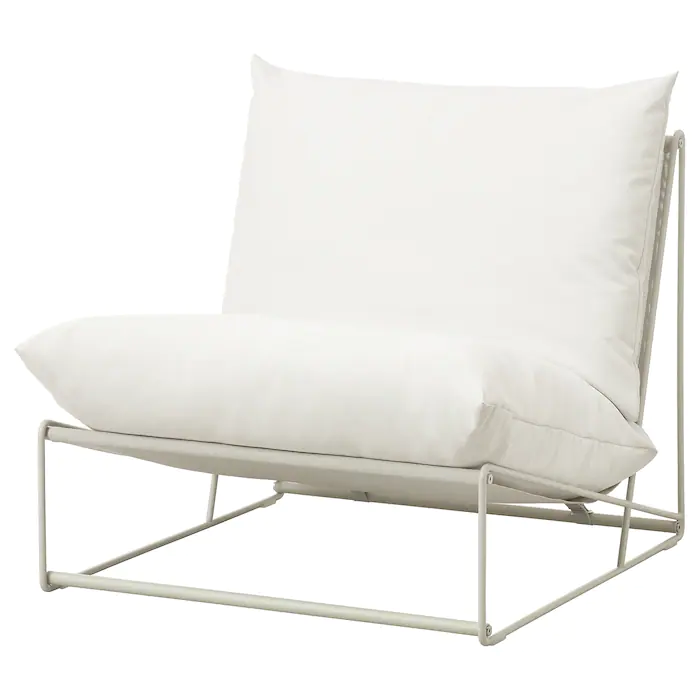 white outdoor chair