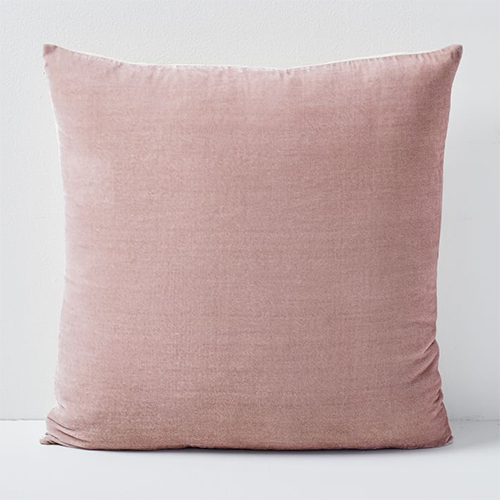 Velvet Pink Blush Pillow Cover by West Elm