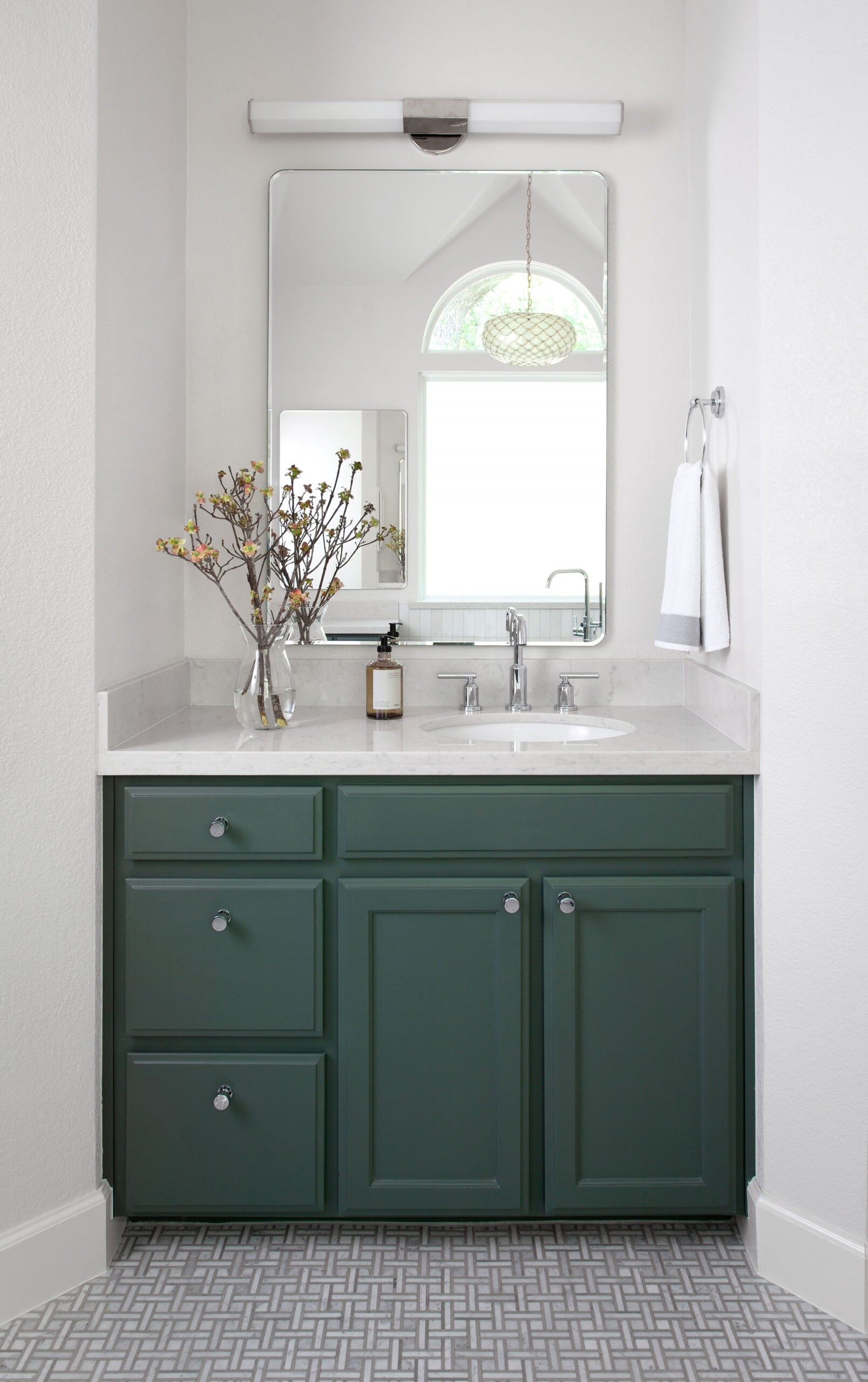 Green Bathroom Vanity 