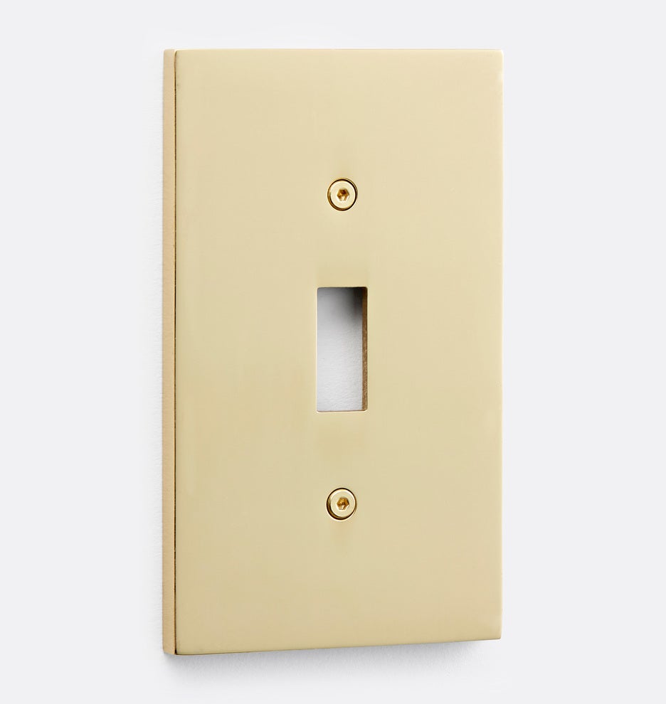 brass light switch plate