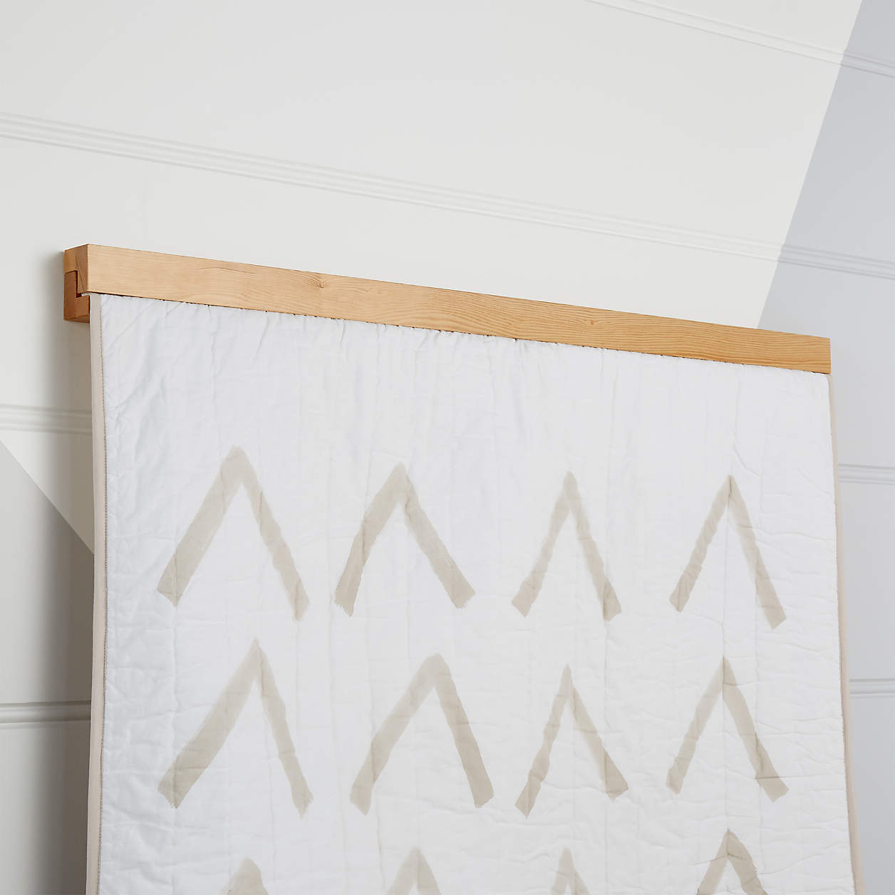 wooden quilt hanger