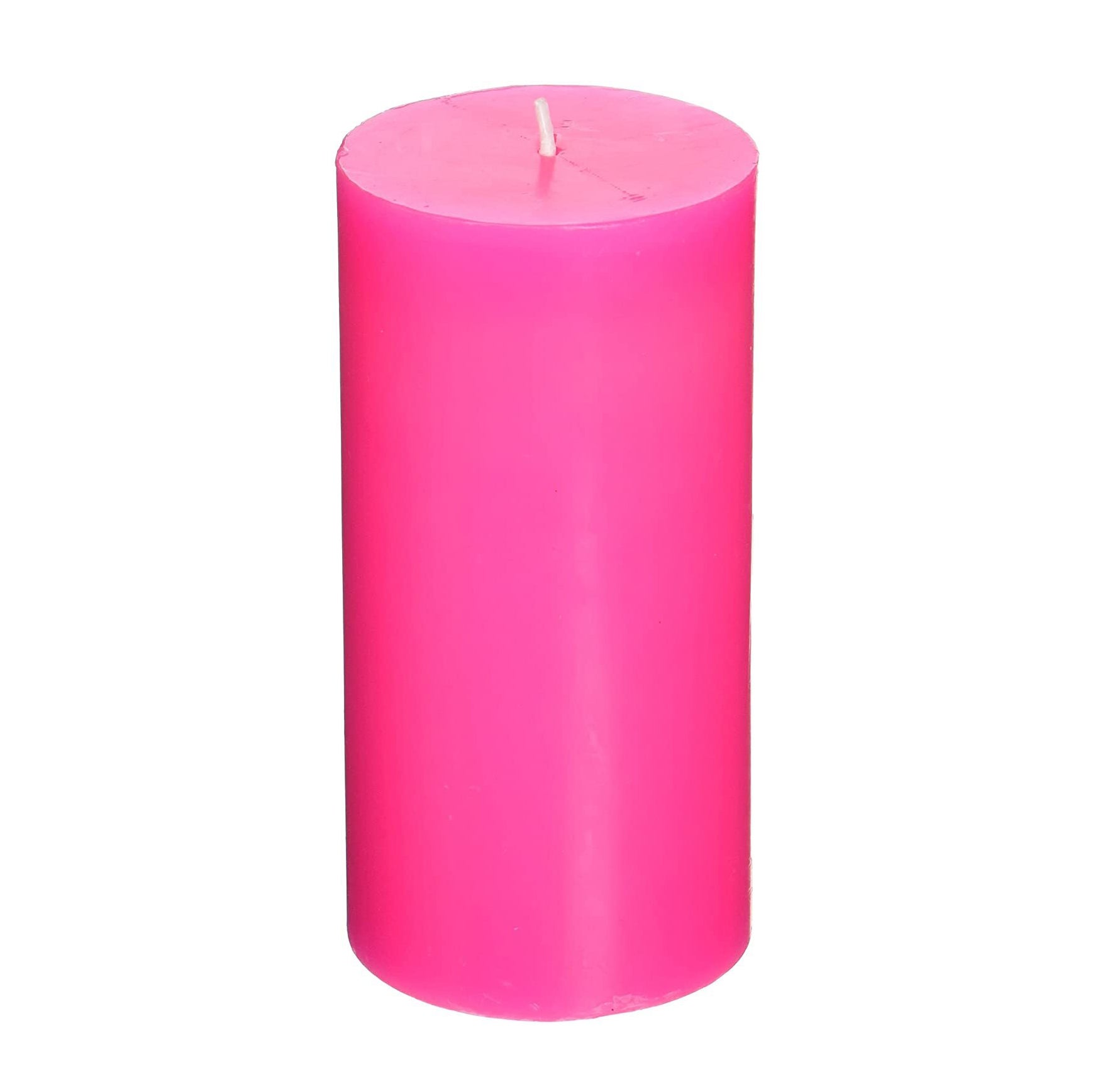 Hot Pink Pillar Candle