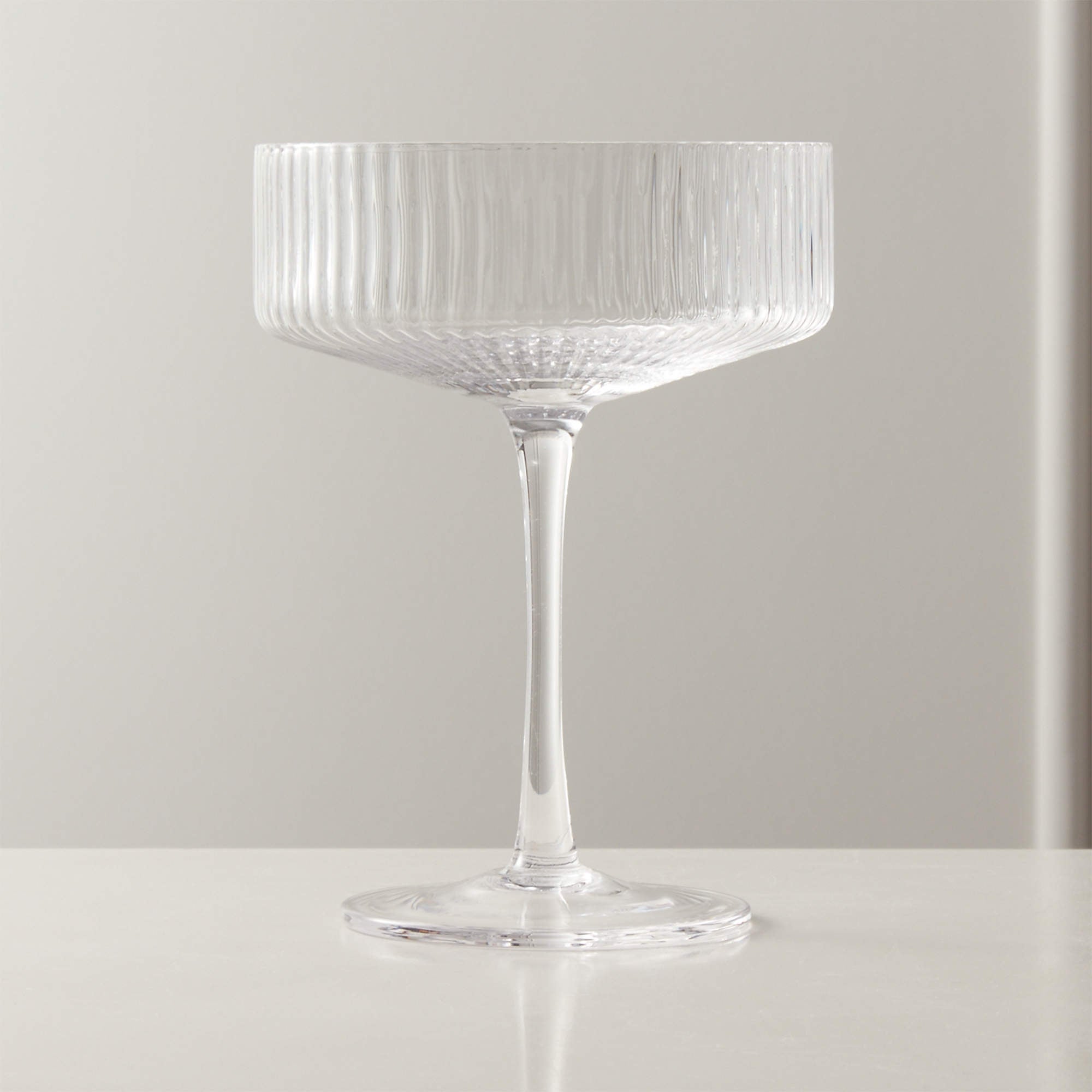 Two-Tone Coupes, Ribbed Vessels, and More Glasses Worthy of the Best Champagne