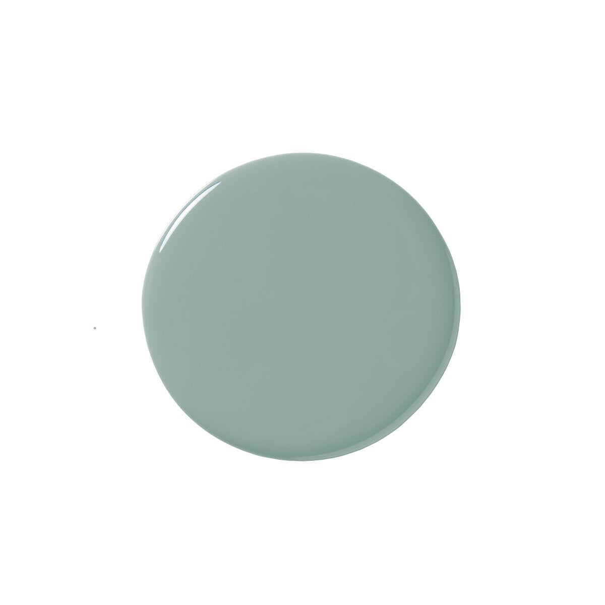 blue-green paint blob