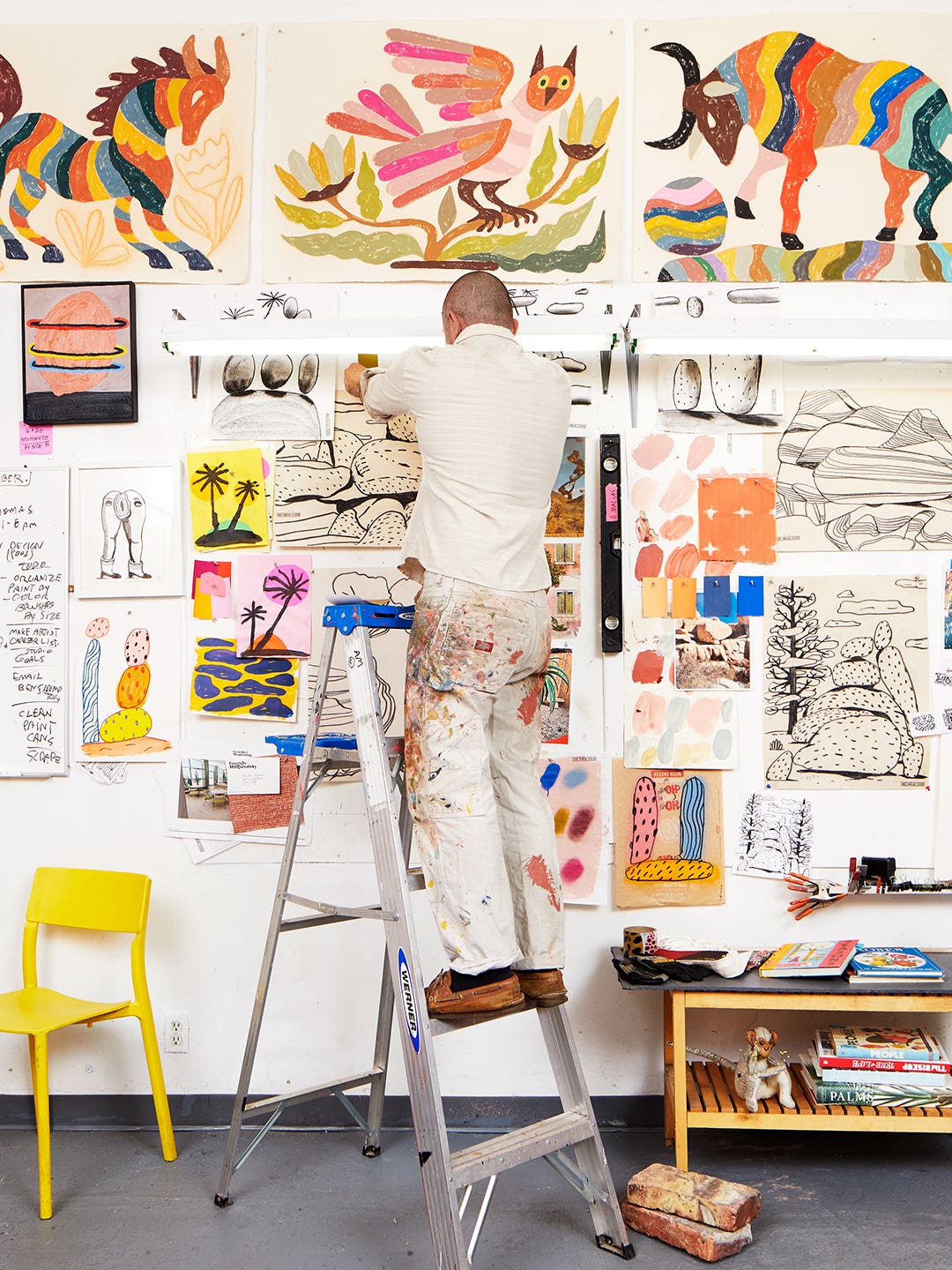 Expressive Color Is the Connector Between This L.A. Artist’s Studio and Home