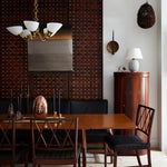 chic dining room wood table