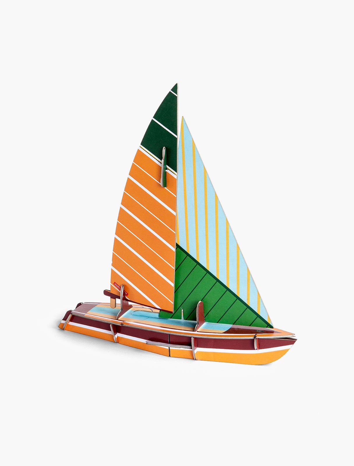 wooden multicolor boat