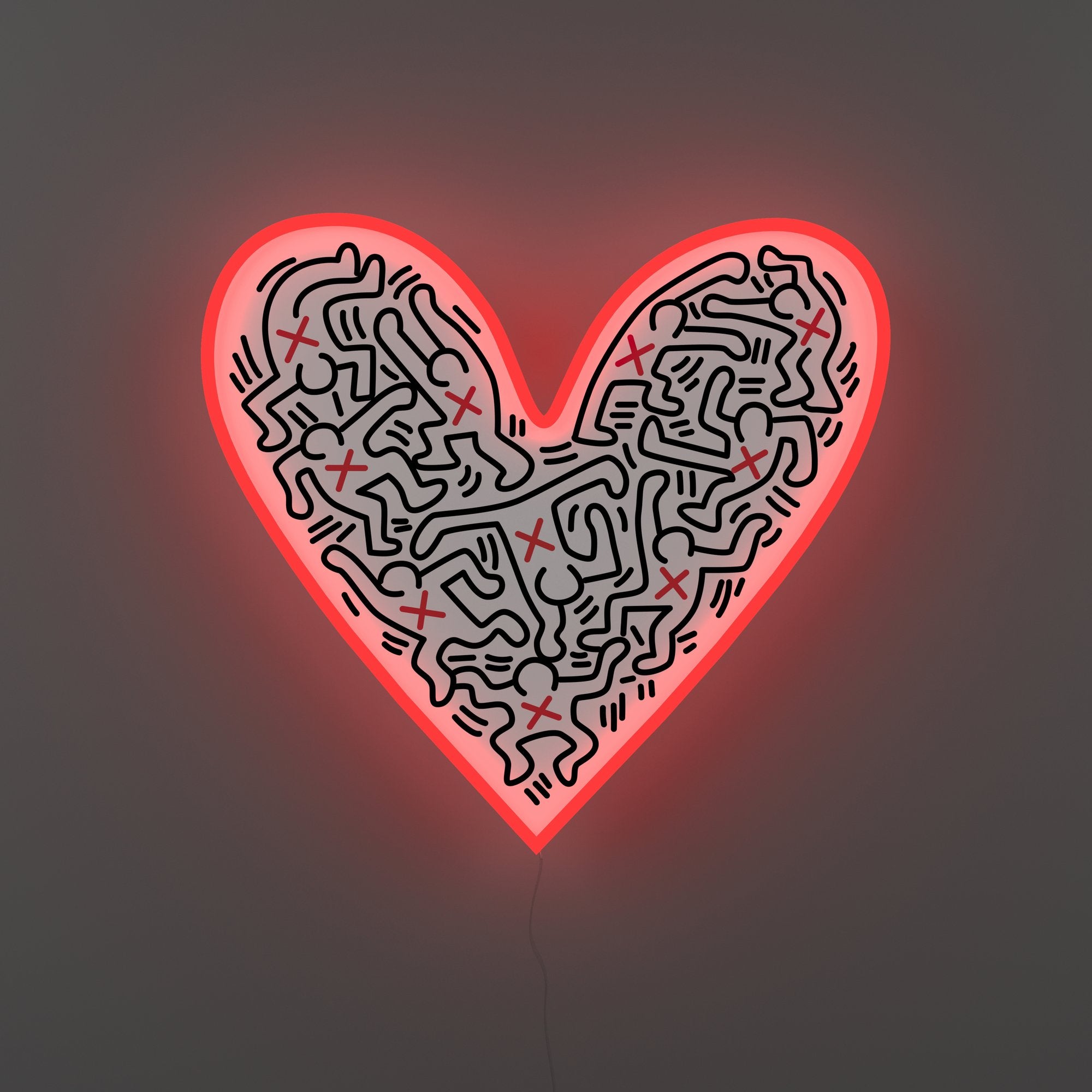 heart shaped neon sign