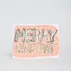 merry Christmas pink card