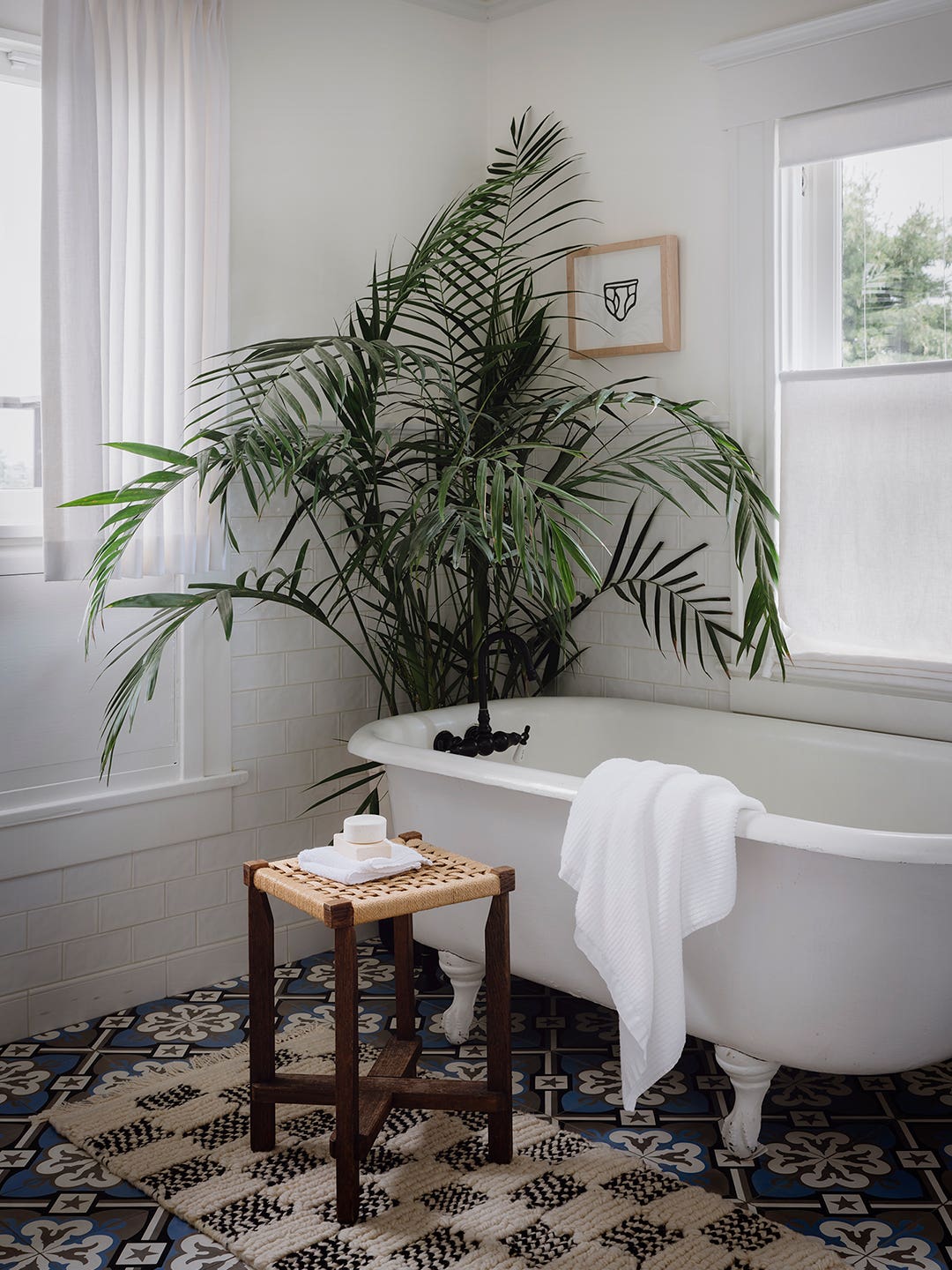 tub with plant