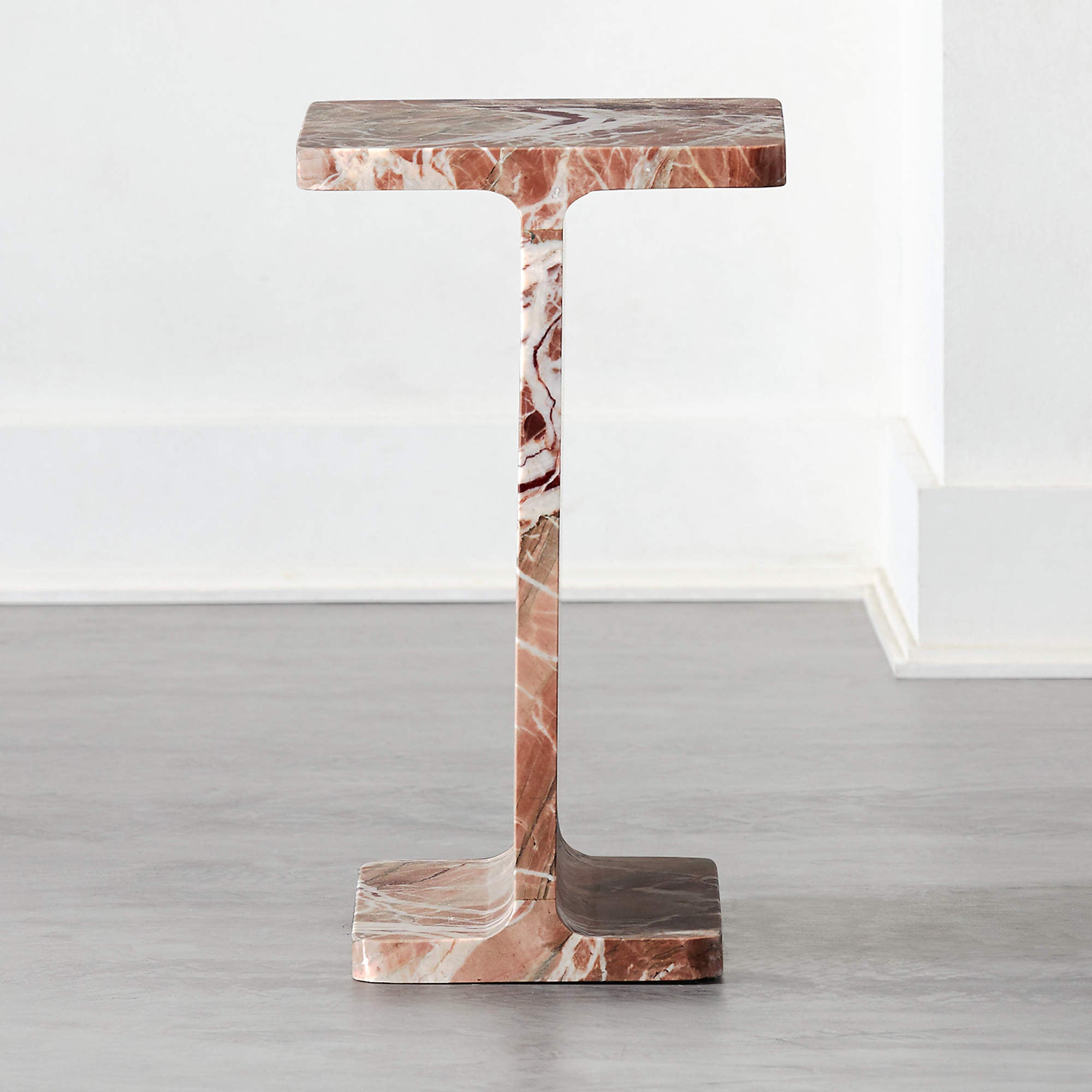 The Best Side Tables Option: CB2 Beam Pink Marble Side Table