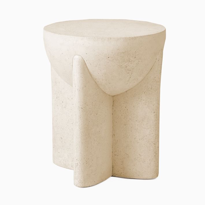 The Best Side Tables Option: West Elm Monti Lava Stone Side Table