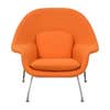 orange womb chair